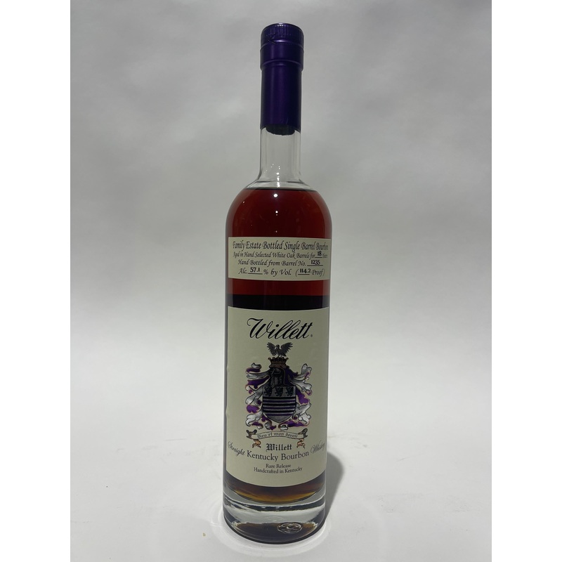 Willett Family Estate Bottled Single Barrel 18 Year Old Barrel No. 1235 Kentucky Straight Bourbon Whiskey 750ml