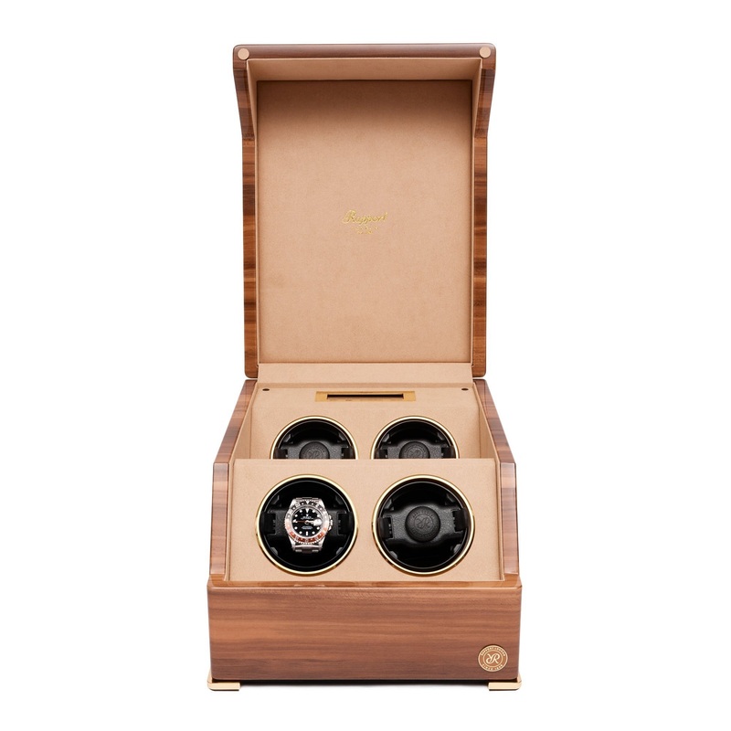 Perpetua III Quad Watch Winder - Walnut Walnut