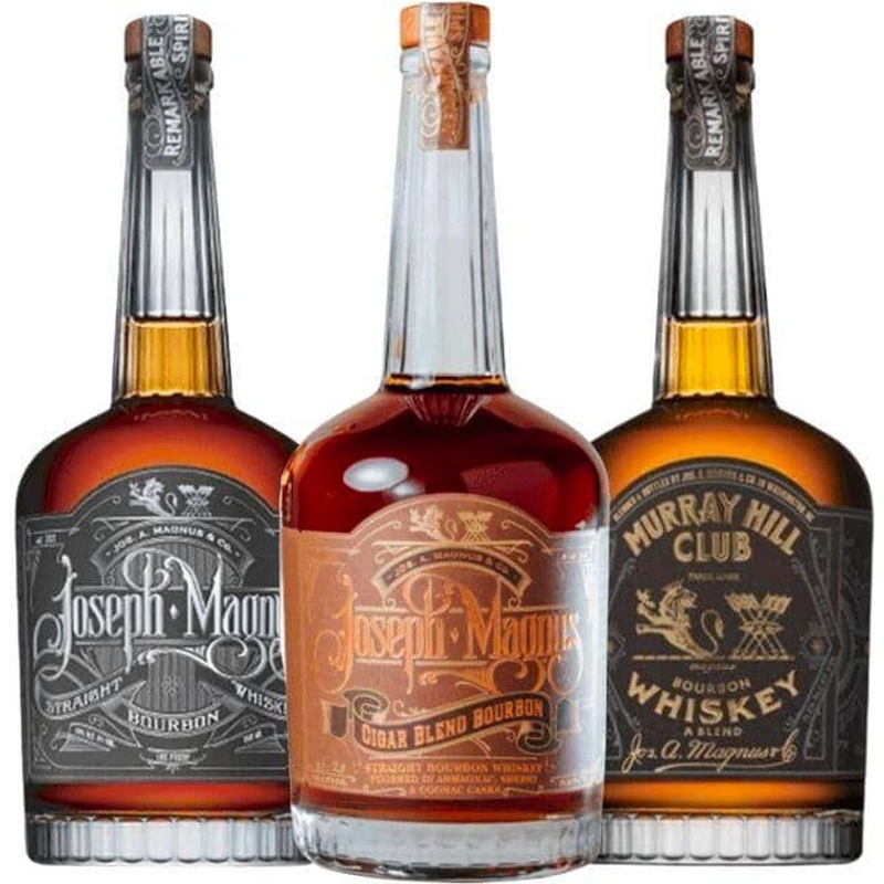 Joseph Magnus Bourbon, Cigar Blend, & Murray Hill Club Value Bundle 750 mL