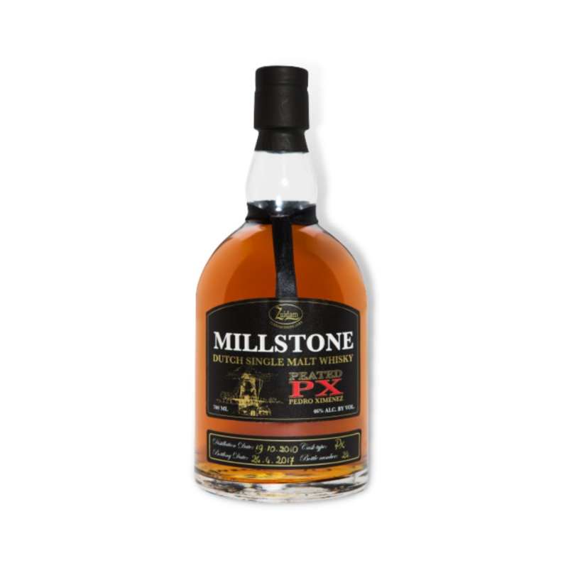 Millstone Peated PX Cask Dutch Single Malt Whisky 700ml (ABV 46%)