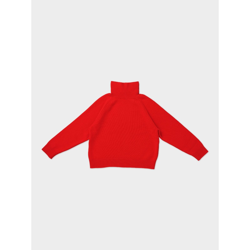 PLAIN FELTED JUMPER POPPY
