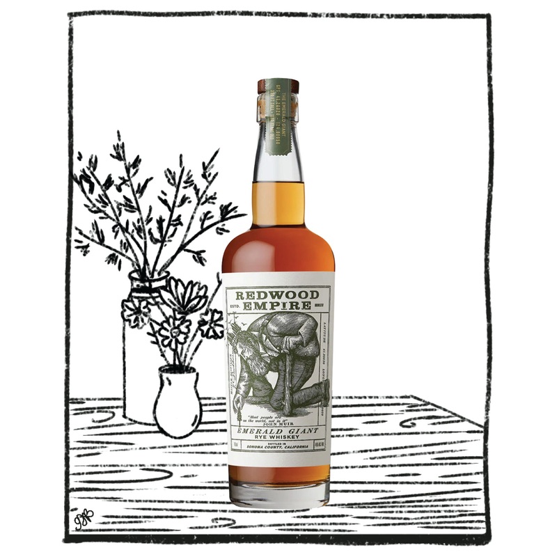 REDWOOD EMPIRE EMERALD GIANT RYE 750ML 45% ABV