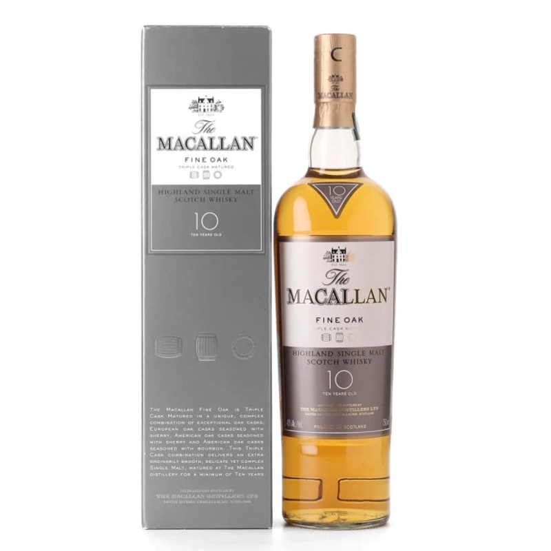 Macallan Fine Oak 10 Year Old Single Malt Scotch Whisky 700ml