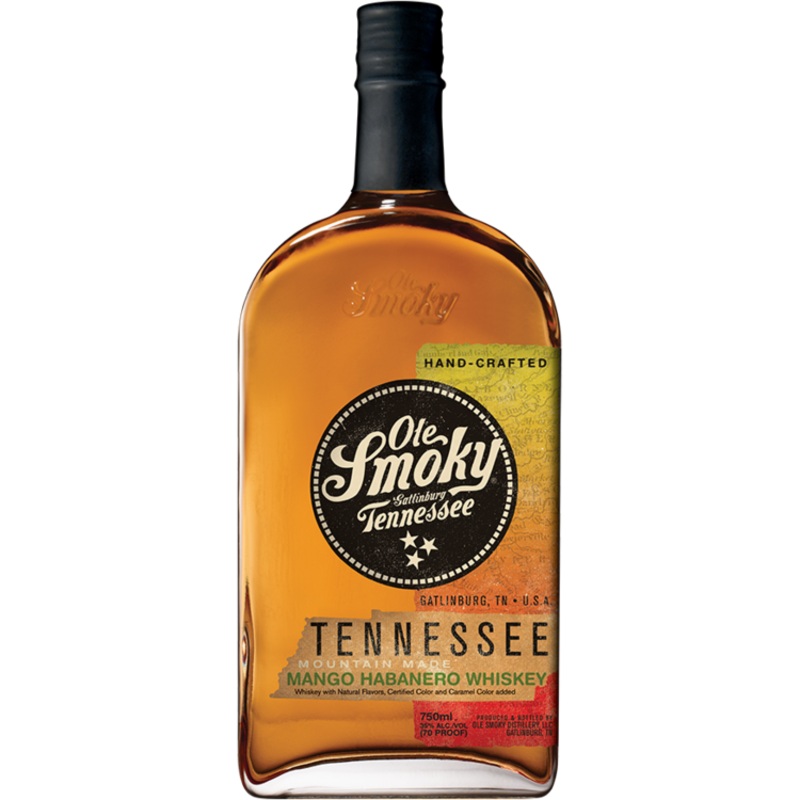 Ole Smoky Mango Habanero Flavored Whiskey Mountain Made 70