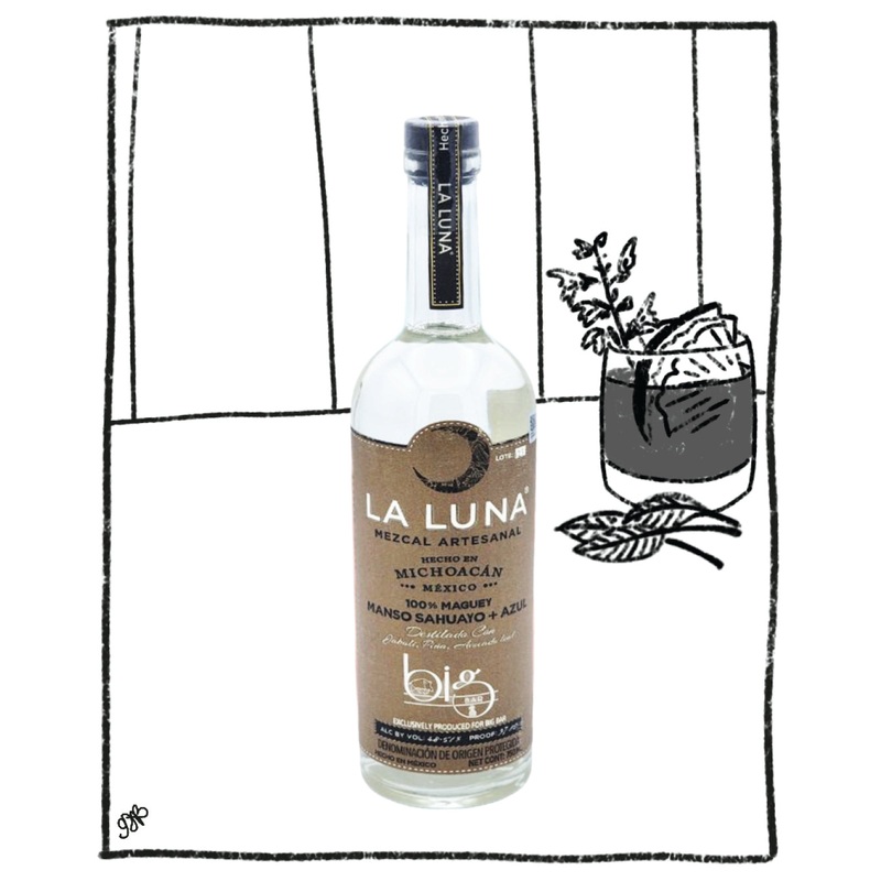 LA LUNA MEZCAL MANSO SAHUAYO + AZUL BIG BAR 750ML 48.51% ABV