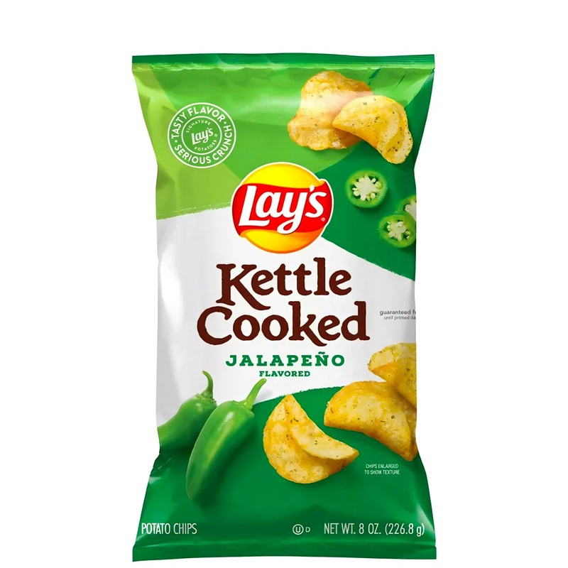 Lay's Kettle Cooked Jalapeo Flavored Potato Chips 8oz