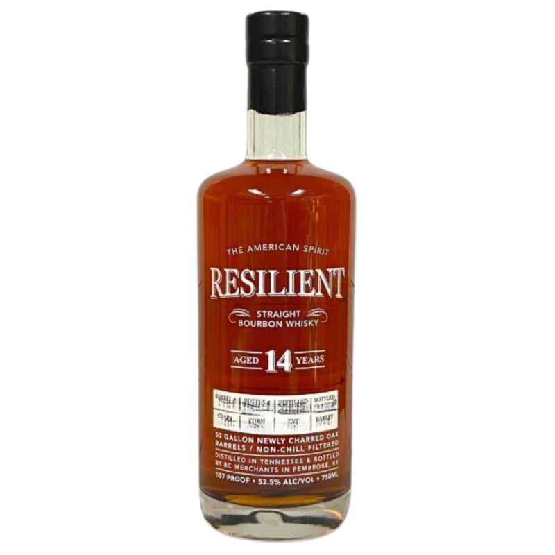 Resilient 14 Year Old Straight Bourbon Whisky 750ml