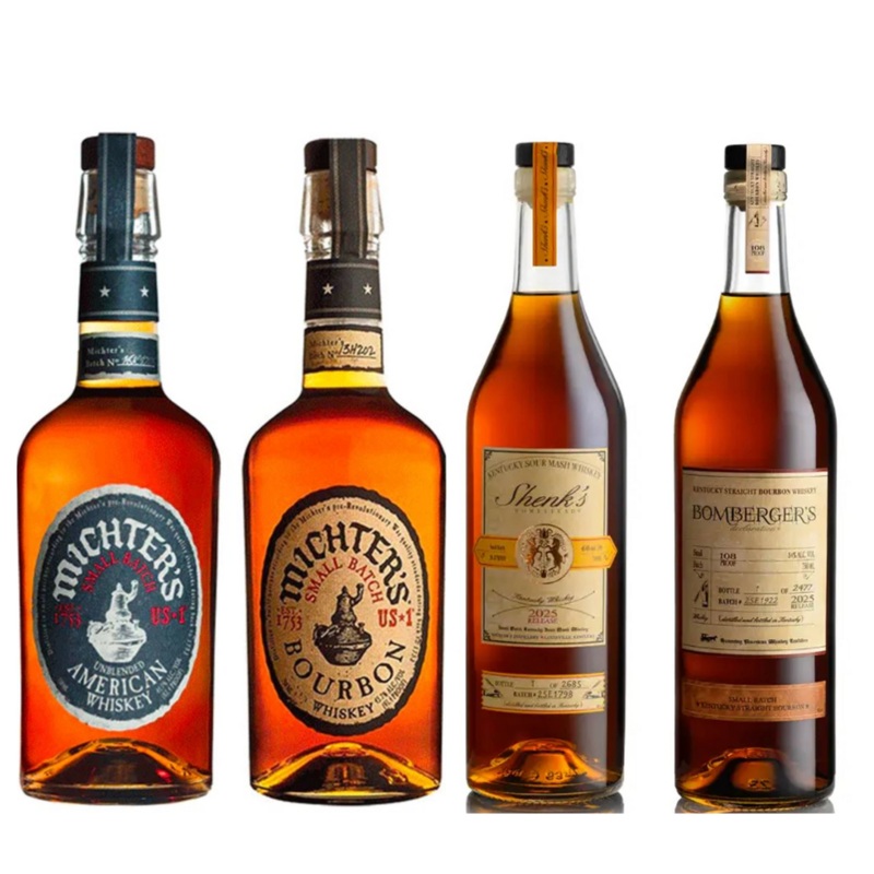 Bombergers & Shenks 2025 & Michters Mystery Two-Bottle Value Bundle 750 mL