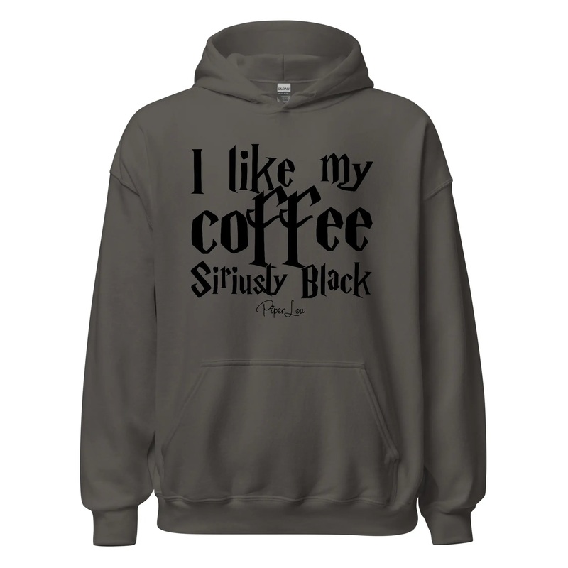 I Like My Coffee Siriusly Black - Graphic Hoodie White