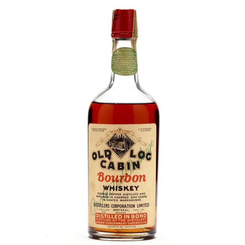 Old Log Cabin Bourbon Montreal 50% 1920s-1930s 1 Quart