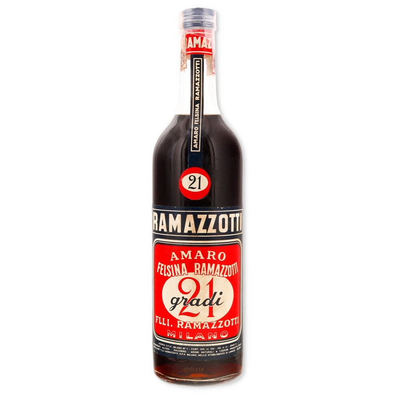 Ramazzotti Vintage Amaro "21 Gradi" Edition 1960s 1 Liter