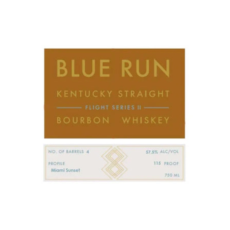 Blue Run Flight Series II Miami Sunset Bourbon Whiskey