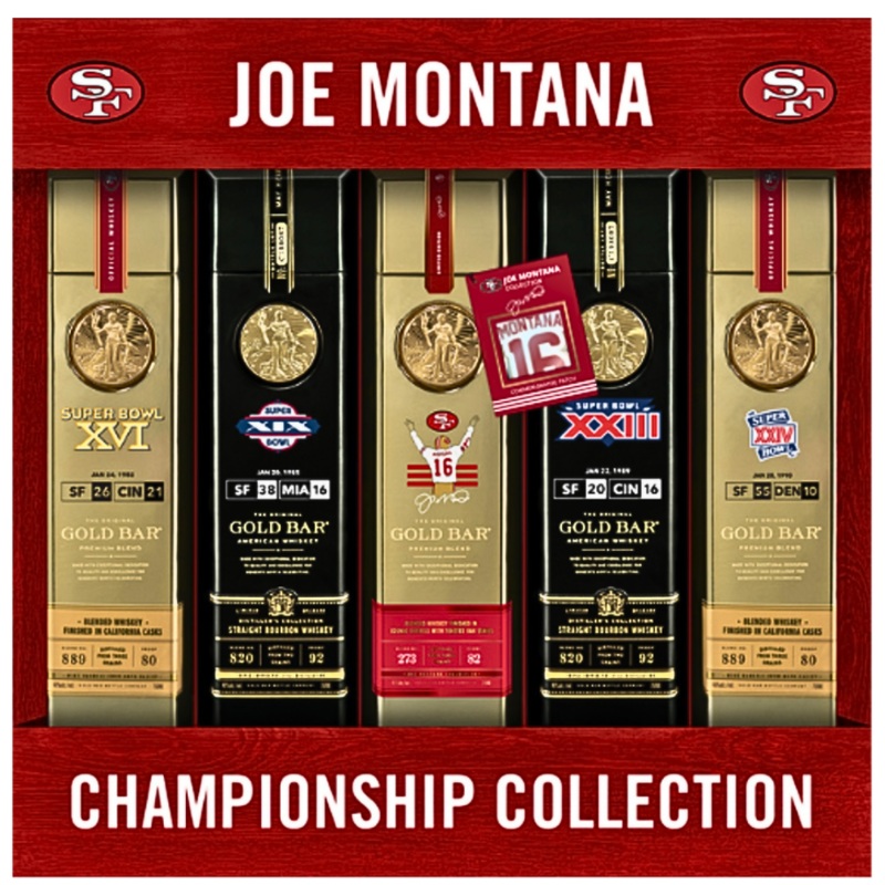 Gold Bar Whiskey Joe Montana Championship Collection