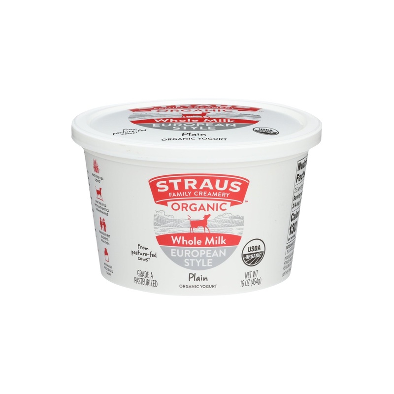 STRAUS Whole Milk Plain Yogurt