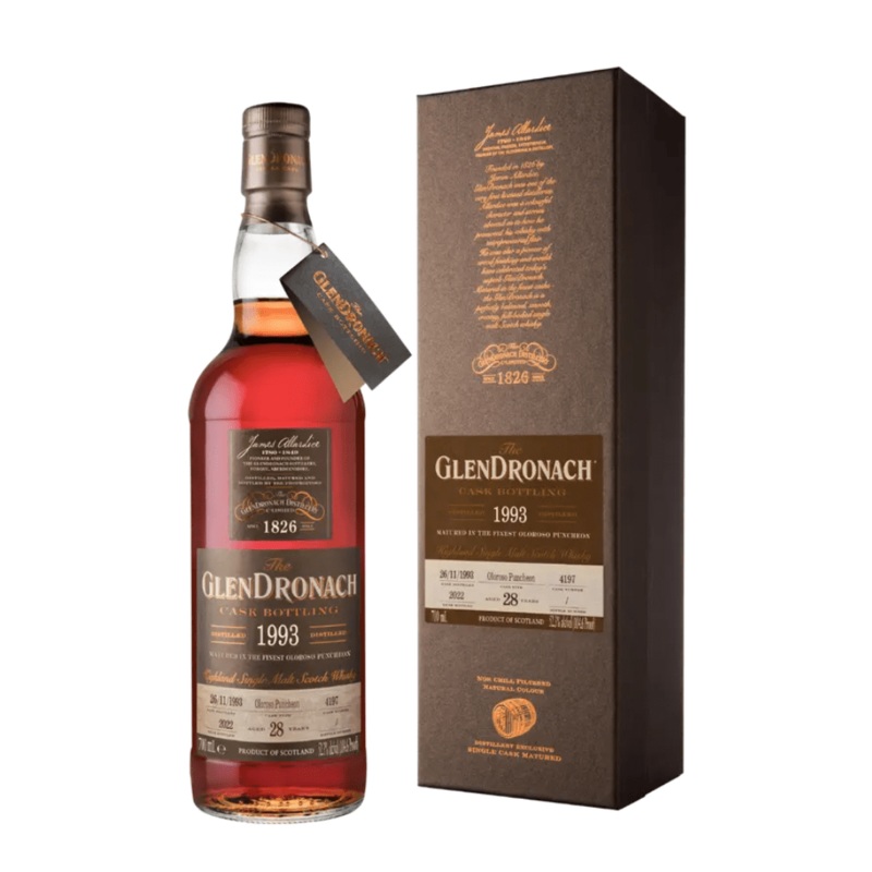 Glendronach 28 Year Old 1993 Cask #4197 Single Malt Scotch Whisky 700ml
