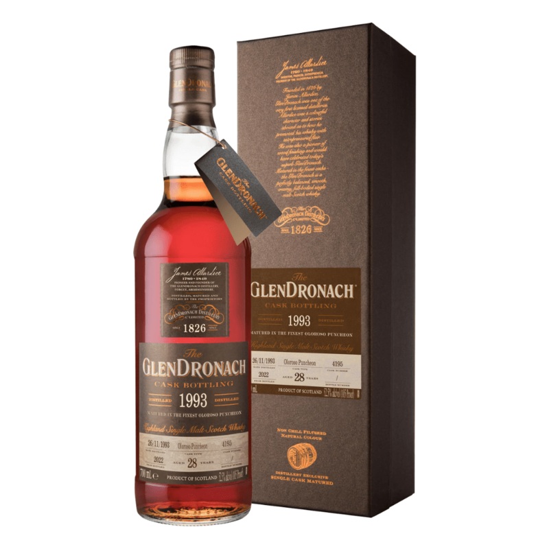 Glendronach 28 Year Old 1993 Cask #4195 Single Malt Scotch Whisky 700ml