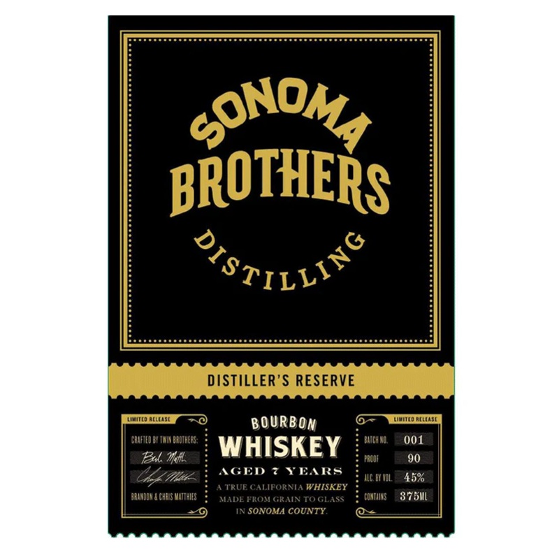 Sonoma Brothers 7 Year Old Distillers Reserve Bourbon Whiskey