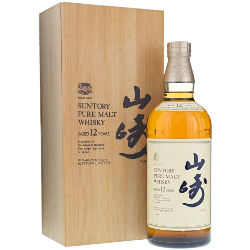 Suntory Yamazaki 12 Year Old Lion's Crest with Wooden Box
