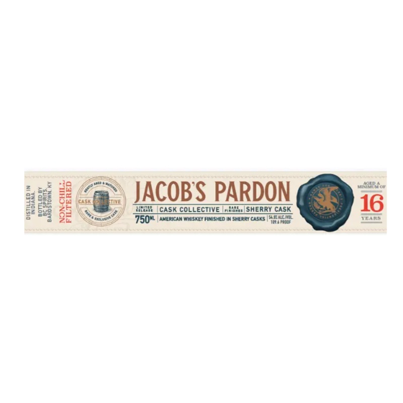 Jacobs' Pardon 16 Year Old Sherry Cask American Whiskey