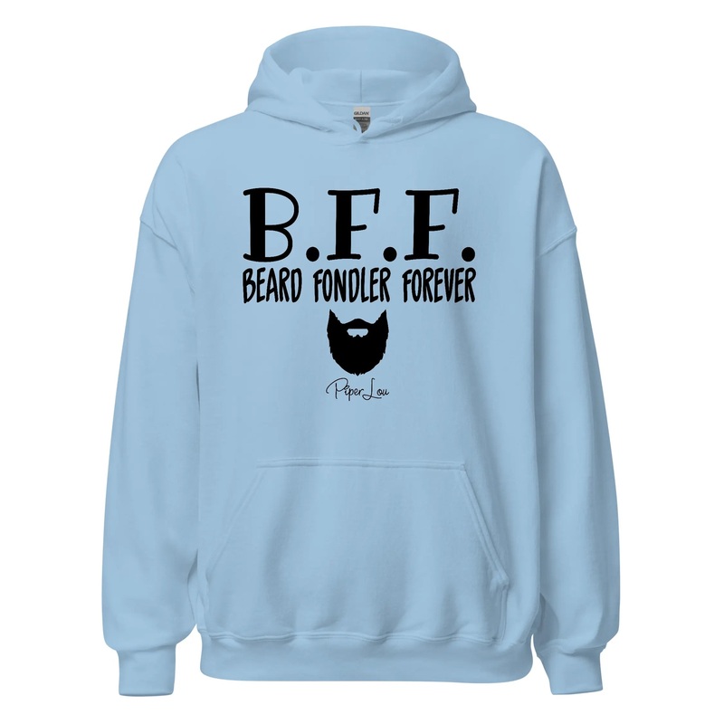 Bff Beard Fondler Forever - Graphic Hoodie White
