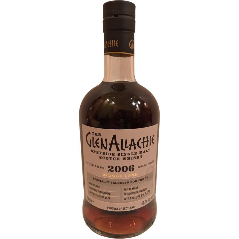 GlenAllachie Speyside Single PX Cask #6611 2006 14 Year Old Whisky | 700ML