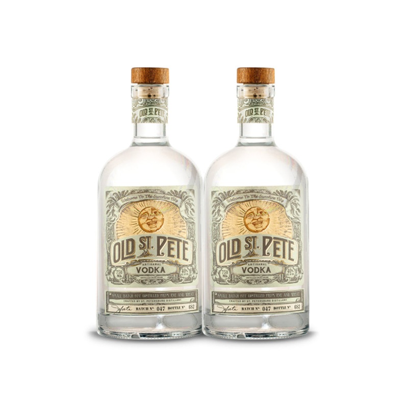 Old St. Pete Artisanal Vodka (2) Bottle Bundle