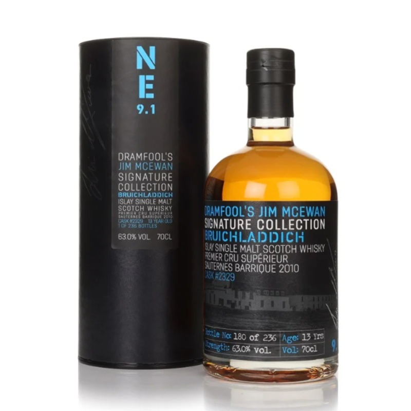 Bruichladdich 9.1 13 Year Old 2010 Cask #2329 Jim McEwan Signature Collection Dramfool Single Malt Scotch Whisky | 700ML