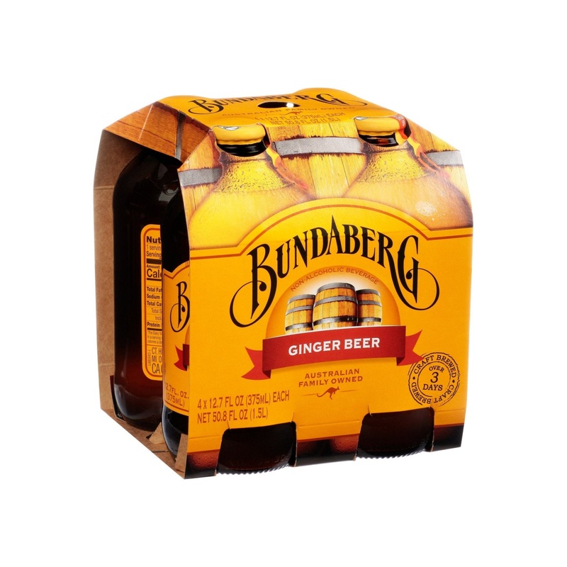 BUNDABERG Ginger Beer 4pk
