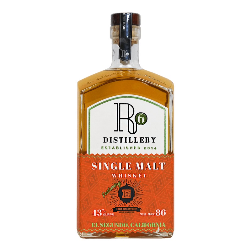 R6 Distillery + Eagle Rock Brewing Single Malt Whiskey 750mL