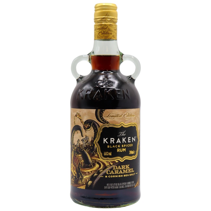 The Kraken | Dark Carmel & Cornish Sea Salt | Black Spiced Rum | Limited Edition | 700ML
