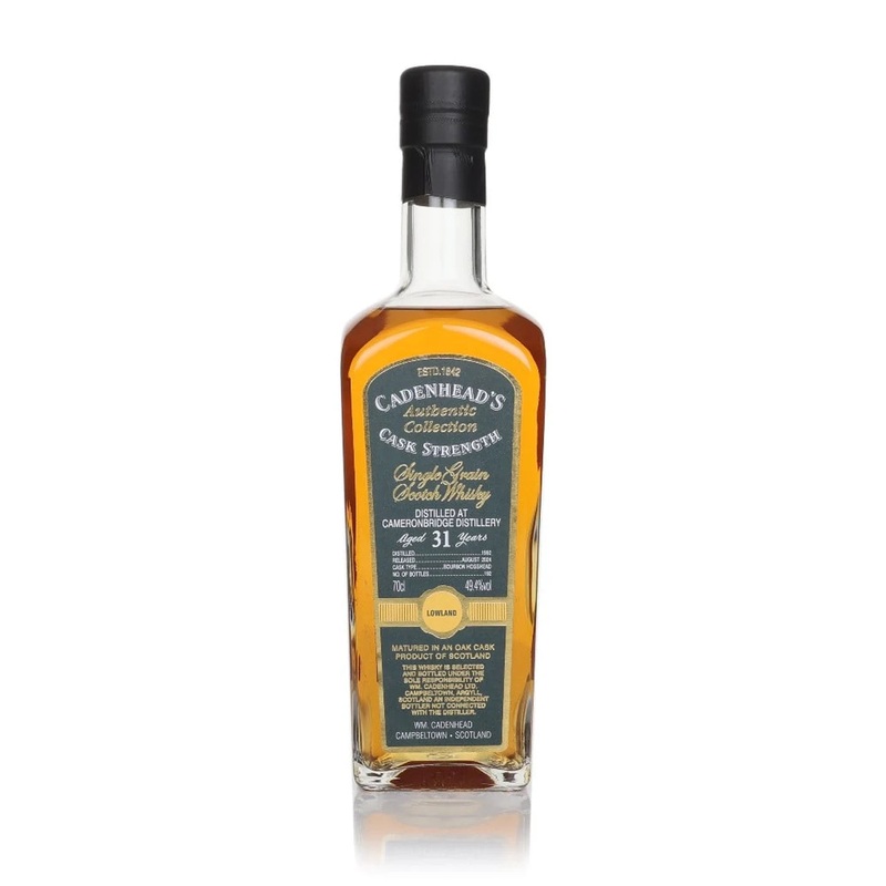Cameronbridge 31 Year Old 1992 - Cadenhead's Authentic Collection Single Grain Scotch Whisky | 700ML
