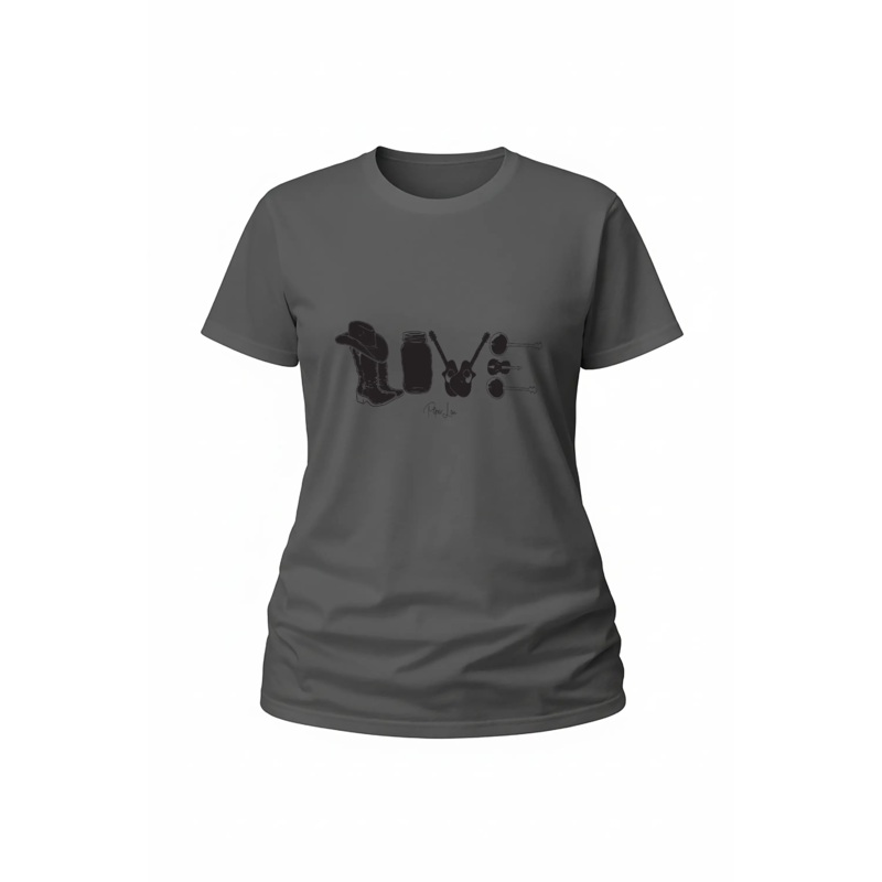 Country Music Love - Classic Tee White