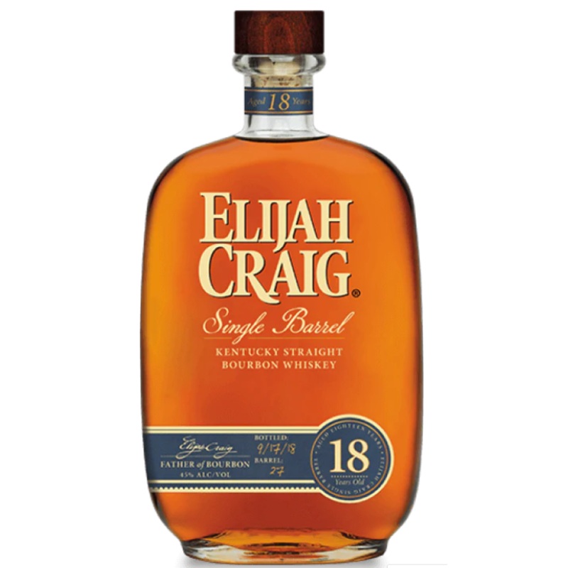 Elijah Craig 2017 Single Barrel #4339 18 Year Old Kentucky Straight Bourbon Whiskey