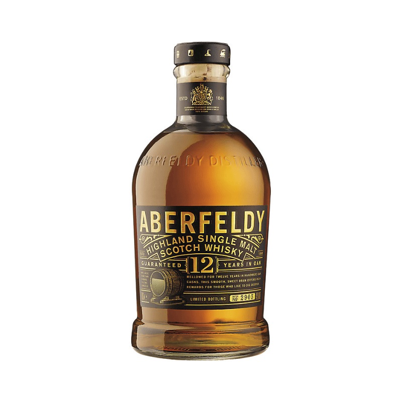 Aberfeldy Single Malt Scotch 12 Yr 80 W/ Gift Tin Box - 750ml