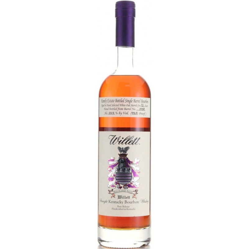 Willett Family Estate Bourbon 13 Year Barrel 3658 #64/121 119.8 Proof 750ml