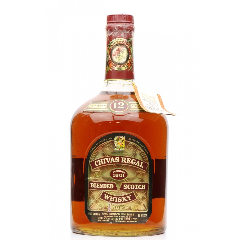 Chivas Regal 12-Year-Old One Galon 86 Proof Blended Scotch Whisky|4.5L