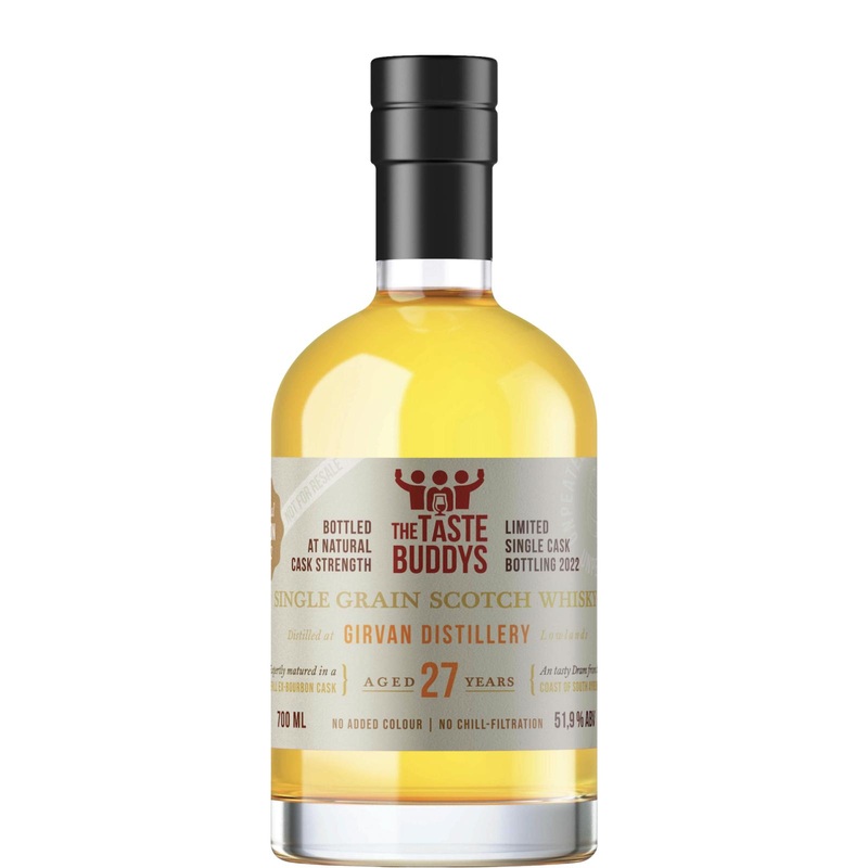 Girvan 1995 The Taste Buddys Limited Single Cask Bottling 2022 27 Year Old Single Malt Scotch Whisky | 700ML