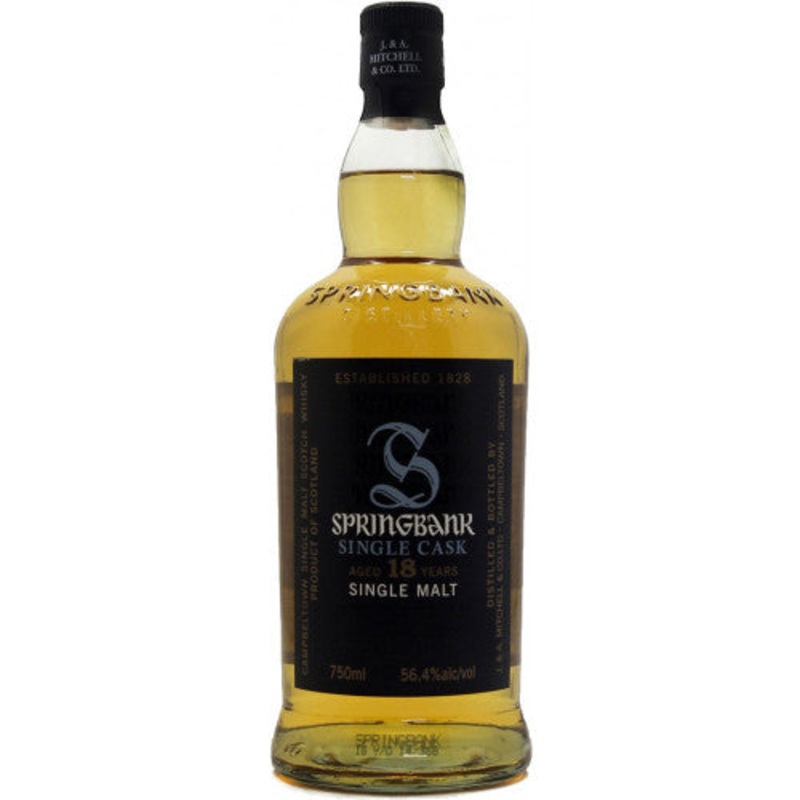 Springbank 18 Year Old Cask Strength Single Barrel Single Malt Scotch Whisky