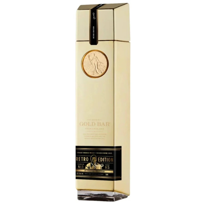 Joe Montana Gold Bar Retro Edition Whiskey