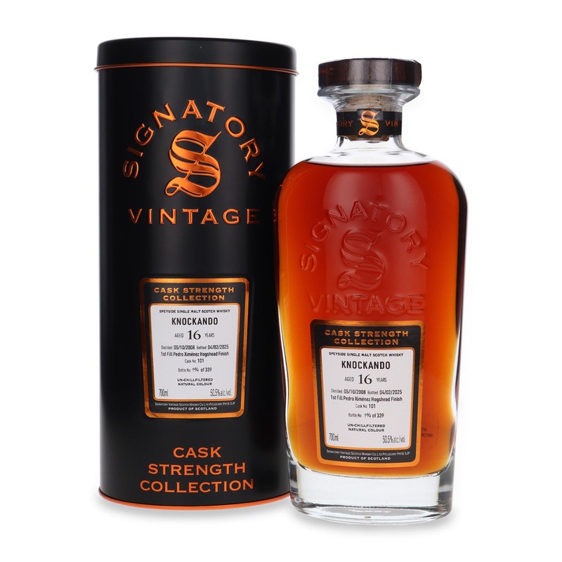 Knockando 16 Year Old (D.2008, B.2025) Signatory Vintage Single Malt Scotch Whisky | 700ML
