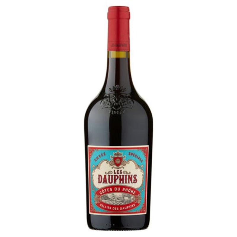 Les Dauphins Cotes Du Rhone Red 2022 - 750ML