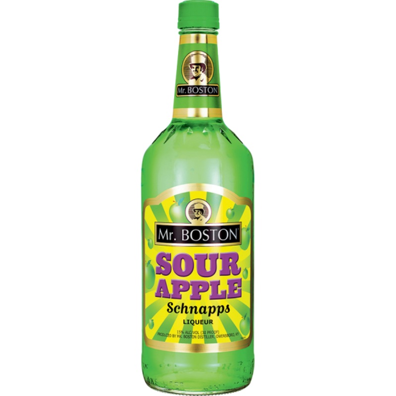 Mr Boston Sour Apple Schnapps