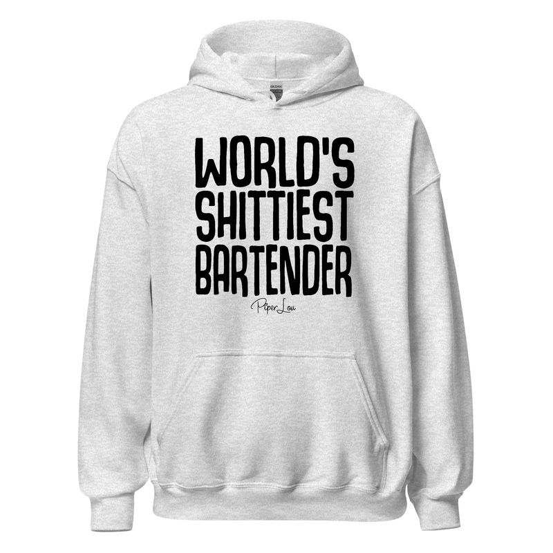 World's Shittiest Bartender - Graphic Hoodie White