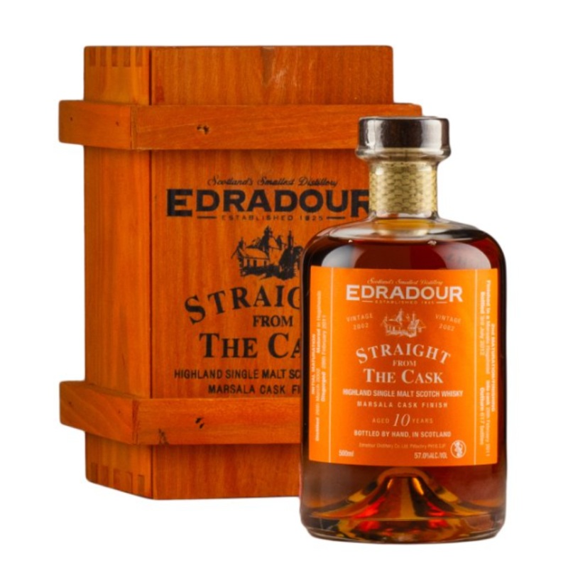 Edradour 10 Year Old Straight From The Cask Marsala Finish 2002 Single Malt Scotch Whisky | 500ML