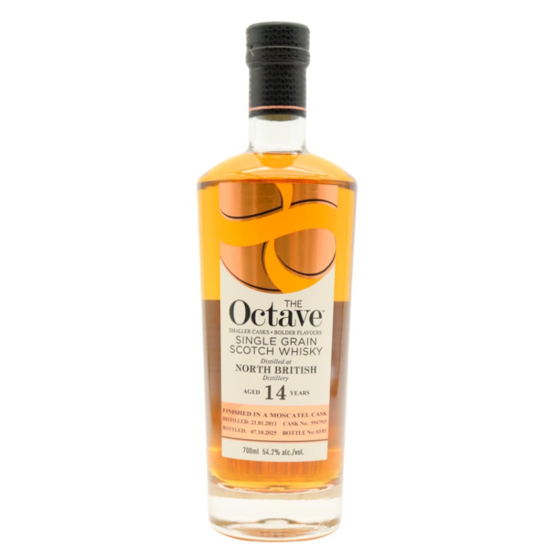 North British The Octave - Single Moscatel Cask #5947915 14 Year Old 2011 Vintage Single Grain Scotch Whisky | 700ML