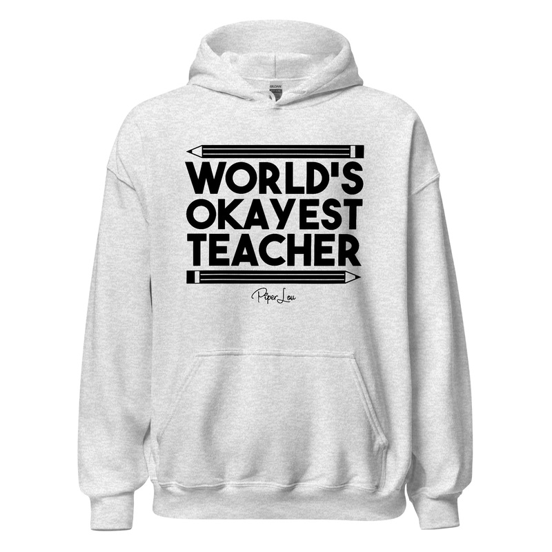 World's Okayest Teacher - Graphic Hoodie White