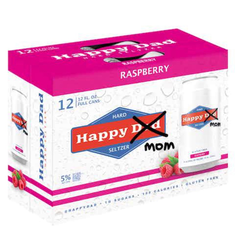 Happy Dad Hard Seltzer Raspberry 12 Pack