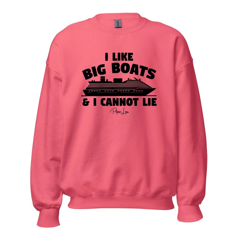 I Like Big Boats - Crewneck Sweatshirt White