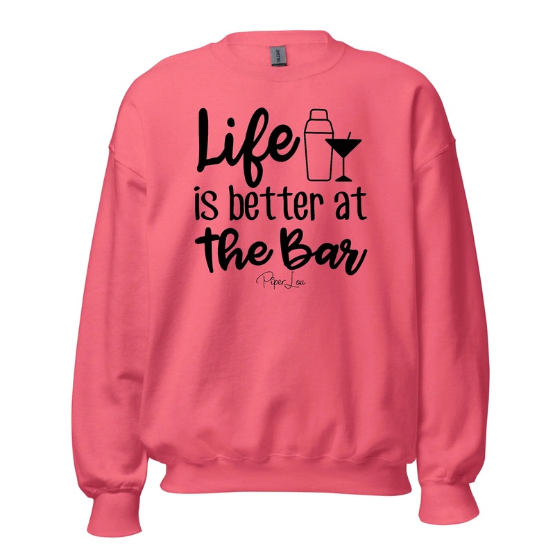 Life Is Better At The Bar - Crewneck Sweatshirt White