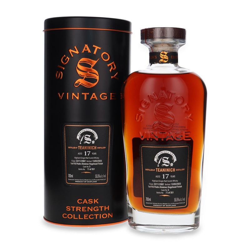 Teaninich 17 Year Old (D.2007, B.2025) Signatory Vintage Single Malt Scotch Whisky | 700ML